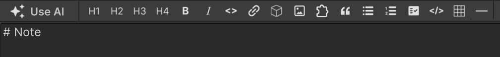 toolbar